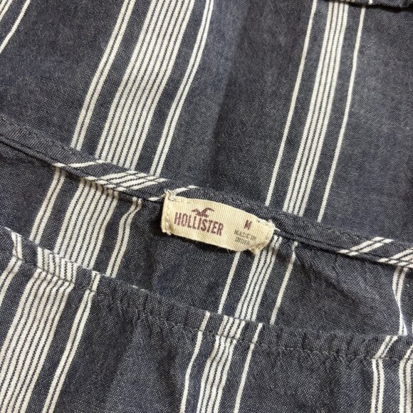 Striped Navy Blue Women's Top - Picture 4 of 4